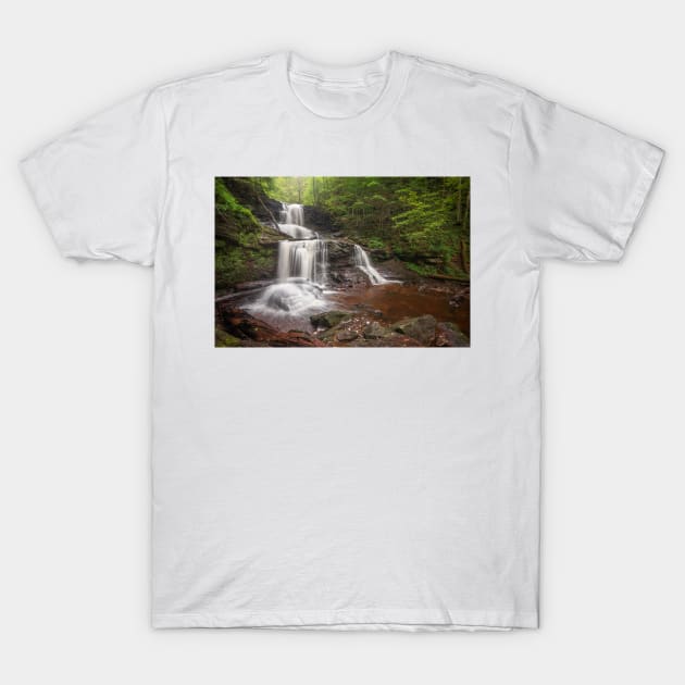 Tuscarora Falls T-Shirt by jswolfphoto